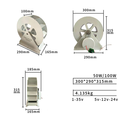 Mikro- hydro- Wasser-Generator-natürlicher Strom trieb Watermills für Ausgangs-50W DC 0-30V an