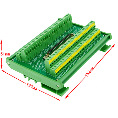 Hutschiene SCSIs 100 Pin Connector, die Art Verteiler-Modul anbringt