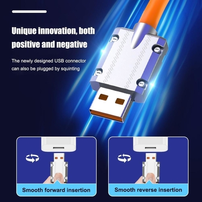 Superaufladungskabel 180° drehbare 120w USB-Art c-Schnelladungs-Kabel QC3.0 für Handys