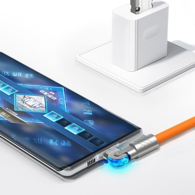 Superaufladungskabel 180° drehbare 120w USB-Art c-Schnelladungs-Kabel QC3.0 für Handys