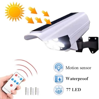 2 in 1 helle Solarsicherheits-blinder Kamera-Bewegungs-Sensor-Solarwand-Lampe im Freien wasserdicht