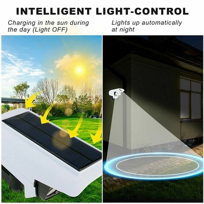 2 in 1 helle Solarsicherheits-blinder Kamera-Bewegungs-Sensor-Solarwand-Lampe im Freien wasserdicht