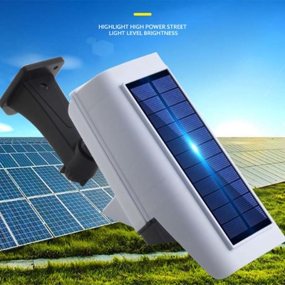 2 in 1 helle Solarsicherheits-blinder Kamera-Bewegungs-Sensor-Solarwand-Lampe im Freien wasserdicht