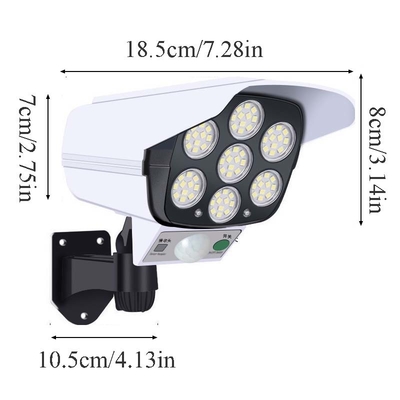 2 in 1 helle Solarsicherheits-blinder Kamera-Bewegungs-Sensor-Solarwand-Lampe im Freien wasserdicht