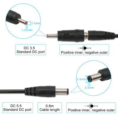 USB zu DC-Stromkabel 5V 9V 12V zum Stecker-Verbindungsstück-Adapter DCs Jack Charging Cable Power Cord