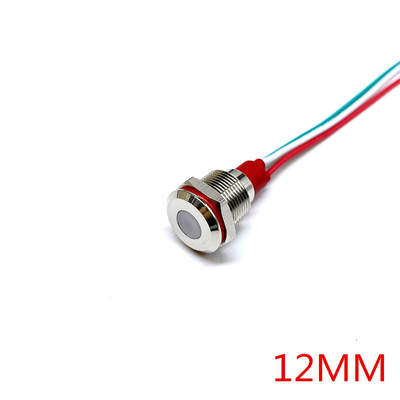 Farbe RGB drei führte Anzeigelampen-wasserdichte Signal-Pilot-Lamp With Cable-Verbindungsstücke 12-24V