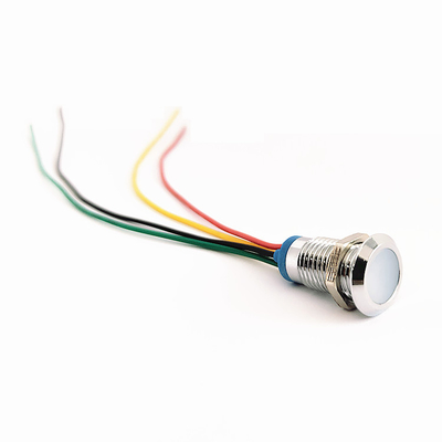 Farbe RGB drei führte Anzeigelampen-wasserdichte Signal-Pilot-Lamp With Cable-Verbindungsstücke 12-24V