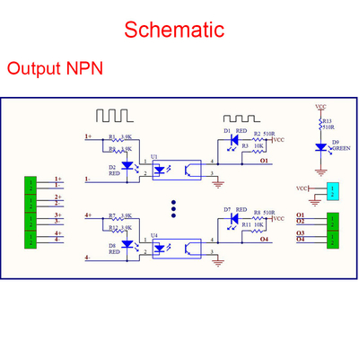 Signal-Konverter-Verteiler TTLs HTL verschalen 8 Möglichkeiten für PLC NPN, oder PNP 1.8V 3.3V 5V 12V 24V gab ein