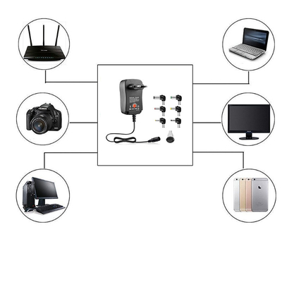 Universaladapter der Stromversorgungs-30W justierbarer Wechselstrom zum Universalladegerät-Adapter DCs 3V/4.5V/6V/7.5V/9V/12V 1.5A
