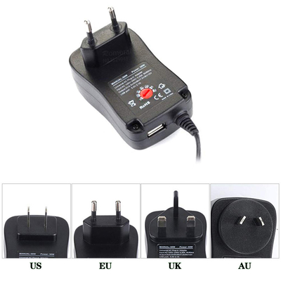Universaladapter der Stromversorgungs-30W justierbarer Wechselstrom zum Universalladegerät-Adapter DCs 3V/4.5V/6V/7.5V/9V/12V 1.5A