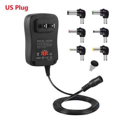 Universaladapter der Stromversorgungs-30W justierbarer Wechselstrom zum Universalladegerät-Adapter DCs 3V/4.5V/6V/7.5V/9V/12V 1.5A
