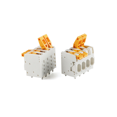 7.5mm Neigungs-Doppelreihen-Stoß im Frühjahr, der PWB-Verteiler 27A 300V quetschverbindet