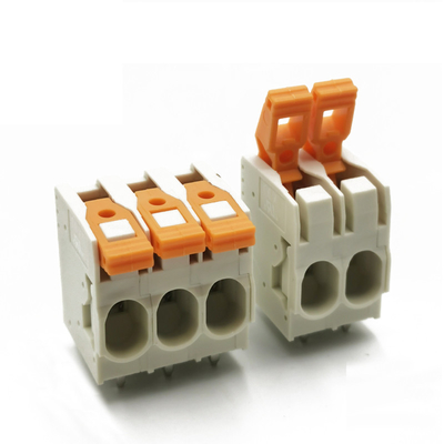 7.5mm Neigungs-Doppelreihen-Stoß im Frühjahr, der PWB-Verteiler 27A 300V quetschverbindet