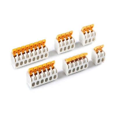 7.5mm Neigungs-Doppelreihen-Stoß im Frühjahr, der PWB-Verteiler 27A 300V quetschverbindet