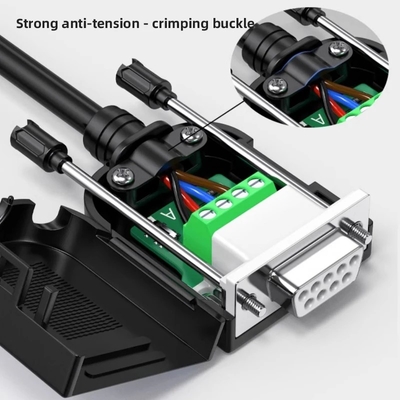 Weibliche DB9 bis CAN-Bus-Schnittstellenadapter 4-Pin-Schraubterminals mit 120-Ohm-Widerstand