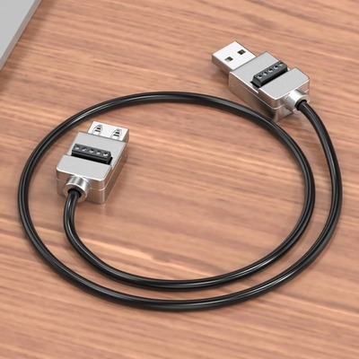 Metallgehäuse USB Männlich oder weiblich Jack zu 5-Pin-Schraub-Terminalblöcke Steckverbinder Adapter