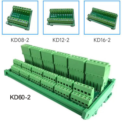 8 12 16 60 Wege Kabelverbindung Verteilungsknotenpunkt Endgerät Blöcke Verkabelung Board Din Schienenhalter