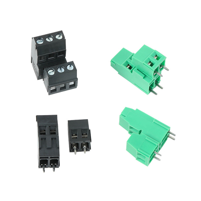5.08mm / 0.2&quot; Pitch PCB-Anschlüsse Schwarze Schraube Endgerät Blöcke 2P 3P Kombination Doppelreihe