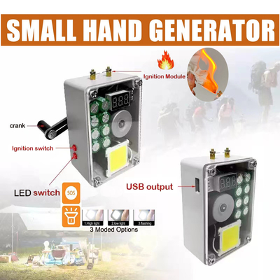 Handgenerator-Box Notstrombank USB-Telefonladegerät Zünder Manuelle Stromversorgung Zündung