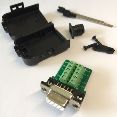 CAN OPEN Bus-Schnittstelle zu DB9 D Sub 9-Pin Adapter Kompatibel mit PCAN CIA Standard 120 Ohm eingebettet