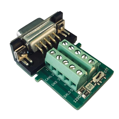 CAN OPEN Bus-Schnittstelle zu DB9 D Sub 9-Pin Adapter Kompatibel mit PCAN CIA Standard 120 Ohm eingebettet