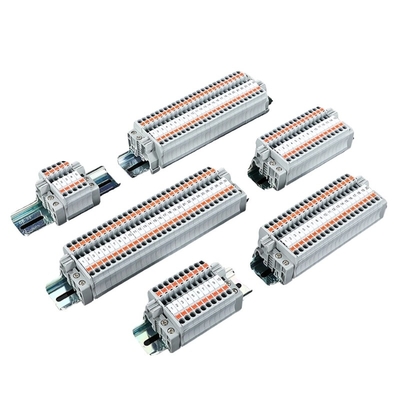 IP65 Wasserdichte Kabel-Kreuzung Box 1 in 3 aus 80 * 160 * 55mm mit PT2.5 Din Rail Terminal Blöcke