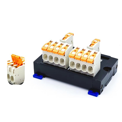 7.5mm Neigungs-Doppelreihen-Stoß im Frühjahr, der PWB-Verteiler 27A 300V quetschverbindet