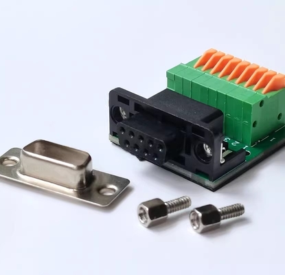 Serienadapter Pin Female Males RS232 DB9 D Subventions-9 zum Schraubklemme-Klemmenblock-Ausbruch-Brett ohne Abdeckung