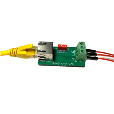 Weiblicher Jack RJ45-Anschluss zum CAN-Bus-Interface-Port 3 Pin Terminals Breakout Board
