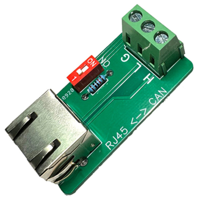 Weiblicher Jack RJ45-Anschluss zum CAN-Bus-Interface-Port 3 Pin Terminals Breakout Board