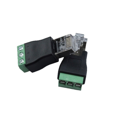 RJ45 Männlich bis RS485 3 Pins Schraubendurchstecker Anschlussspalter
