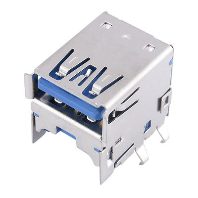 Dual-Port USB 3.0 Typ A Typ-C Weibliche Steckdose Jack PCB-Board-Anschluss für Laptop-Computer