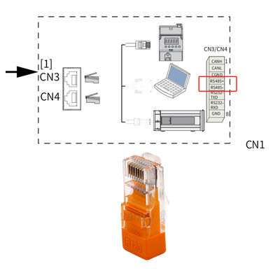 RJ45 integrierter 120 Ohm Abschlusswiderstand für RS485 Modbus CANopen Kommunikation