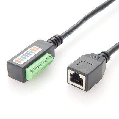 RJ45-Frauen-zu-Solderlos-Terminal-Blockkabel 20 cm für Sicherheits-CCTV-Videolösung