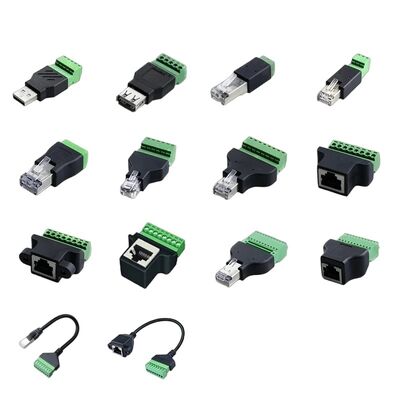 RJ45 Männlich bis RS485 3 Pins Schraubendurchstecker Anschlussspalter