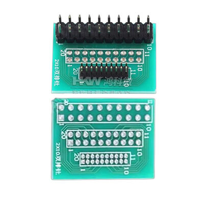 Pitch 1,27mm bis 2,54mm Konverter-Adapter-Leiterplatte Breakout-Board 10 Pins Einzel- oder Doppelreihe
