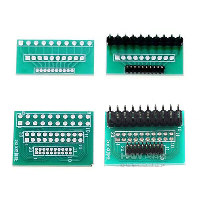 Pitch 1,27mm bis 2,54mm Konverter-Adapter-Leiterplatte Breakout-Board 10 Pins Einzel- oder Doppelreihe