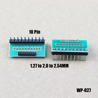 Pitch 1,27mm bis 2,54mm Konverter-Adapter-Leiterplatte Breakout-Board 10 Pins Einzel- oder Doppelreihe