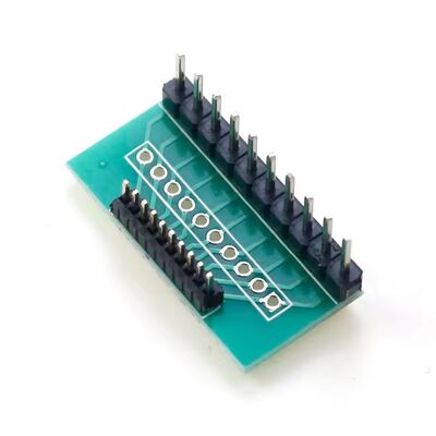 Pitch 1,27mm bis 2,54mm Konverter-Adapter-Leiterplatte Breakout-Board 10 Pins Einzel- oder Doppelreihe