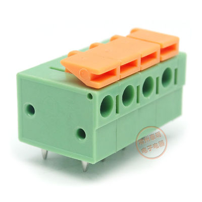 Frühlings-Verteiler-horizontaler verdrahtender Eintritt 5.08mm Neigung PWBs Screwless