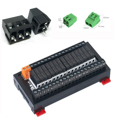 5.08mm / 0.2&quot; Pitch PCB-Anschlüsse Schwarze Schraube Endgerät Blöcke 2P 3P Kombination Doppelreihe