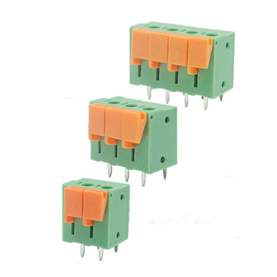 Frühlings-Verteiler-vertikaler Verdrahtungs-Eintritt 5.08mm Neigung PWBs Screwless