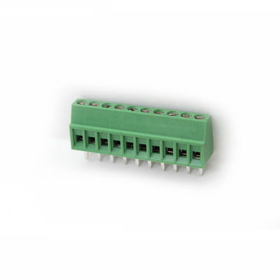 2.54mm Neigung PWB-Brett brachte Verbindungsstück-Schraubklemme-Klemmenblöcke 300V 10A an