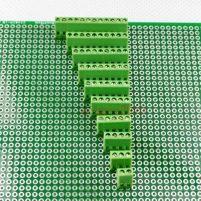 2.54mm Neigung PWB-Brett brachte Verbindungsstück-Schraubklemme-Klemmenblöcke 300V 10A an
