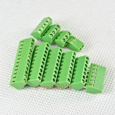 2.54mm Neigung PWB-Brett brachte Verbindungsstück-Schraubklemme-Klemmenblöcke 300V 10A an