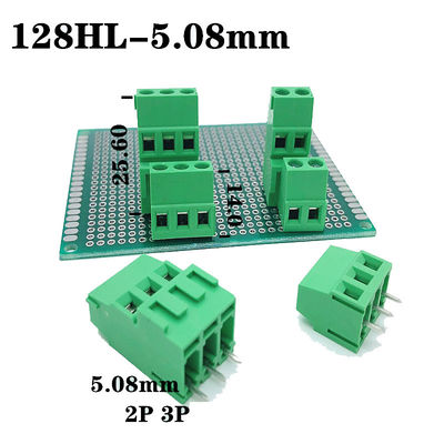 5.08mm / 0.2&quot; Doppelreihe PCB-Schraubendurchschlussverbindung mit Druckmarker-Service