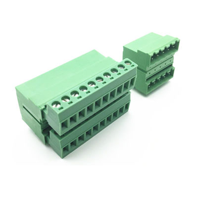 Schraubklemme-Klemmenblock-Stecker 5.08mm Neigungs-doppelte Reihe PWBs steckbarer + Winkel Pin Header