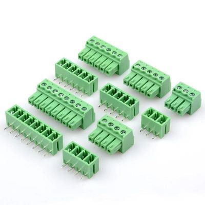 verstopfen steckbare Schraubklemme-Klemmenblöcke 3.5mm Neigung PWBs + rechtwinkliger oder gerader Sockel