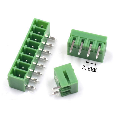 verstopfen steckbare Schraubklemme-Klemmenblöcke 3.5mm Neigung PWBs + rechtwinkliger oder gerader Sockel