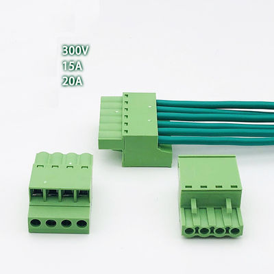 5.08mm Neigungs-steckbares Schraubklemme-Klemmenblock-horizontales verdrahtendes Eintritt PWB-Verbindungsstück